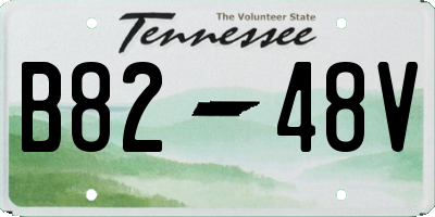 TN license plate B8248V