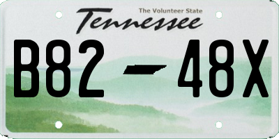 TN license plate B8248X