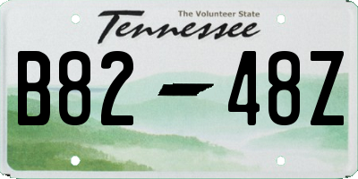 TN license plate B8248Z