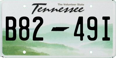 TN license plate B8249I