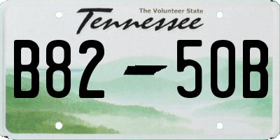 TN license plate B8250B