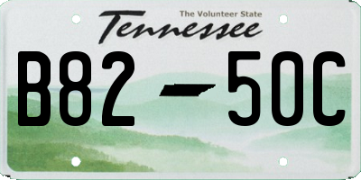 TN license plate B8250C