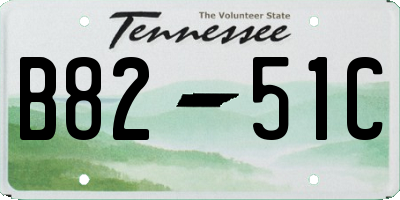 TN license plate B8251C
