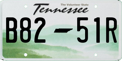TN license plate B8251R