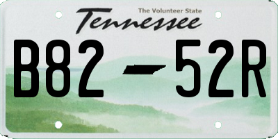 TN license plate B8252R