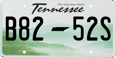 TN license plate B8252S