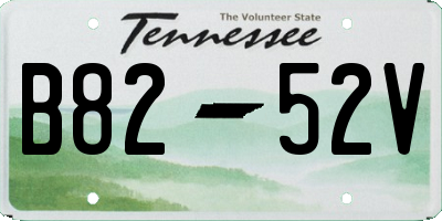 TN license plate B8252V