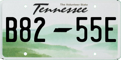 TN license plate B8255E