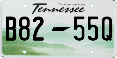 TN license plate B8255Q