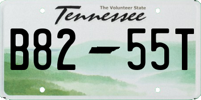 TN license plate B8255T