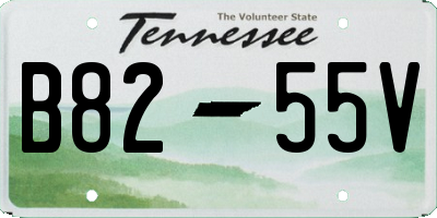 TN license plate B8255V
