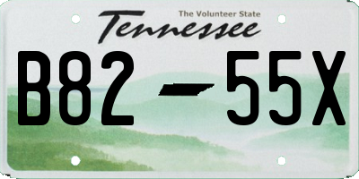 TN license plate B8255X