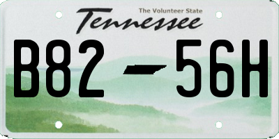 TN license plate B8256H