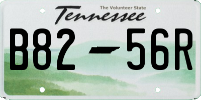 TN license plate B8256R