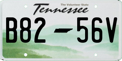 TN license plate B8256V