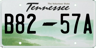 TN license plate B8257A