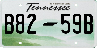 TN license plate B8259B