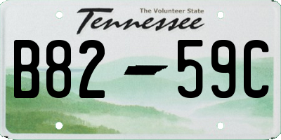 TN license plate B8259C