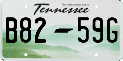 TN license plate B8259G