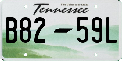 TN license plate B8259L