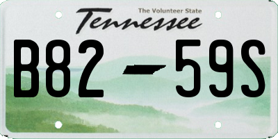 TN license plate B8259S