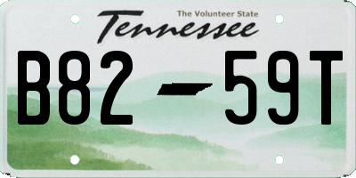 TN license plate B8259T