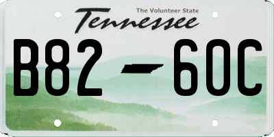TN license plate B8260C