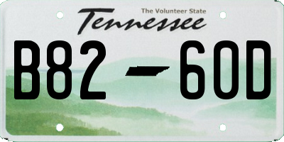 TN license plate B8260D