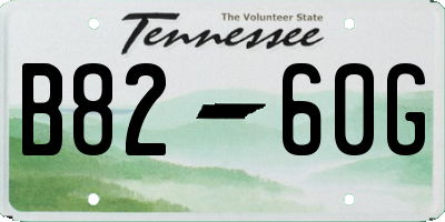 TN license plate B8260G