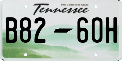 TN license plate B8260H