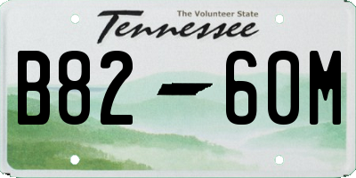 TN license plate B8260M