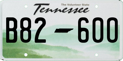 TN license plate B8260O