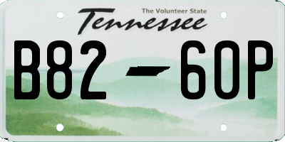 TN license plate B8260P
