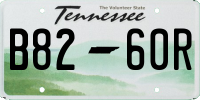 TN license plate B8260R