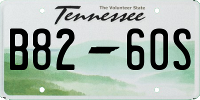 TN license plate B8260S