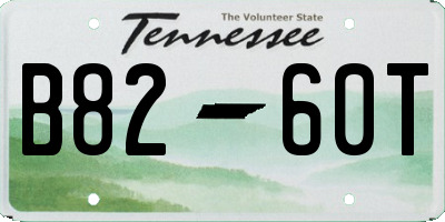 TN license plate B8260T
