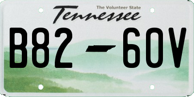 TN license plate B8260V
