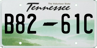 TN license plate B8261C