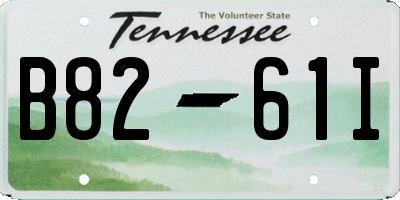 TN license plate B8261I