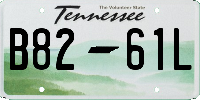 TN license plate B8261L
