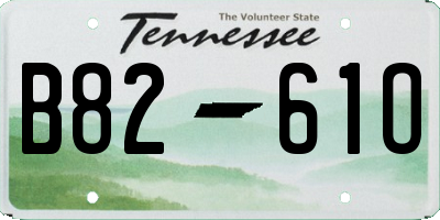 TN license plate B8261O