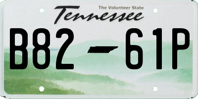 TN license plate B8261P
