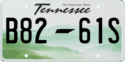 TN license plate B8261S