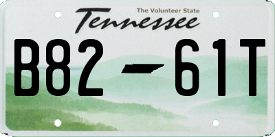 TN license plate B8261T