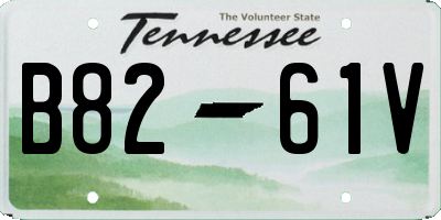 TN license plate B8261V