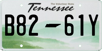 TN license plate B8261Y