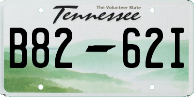 TN license plate B8262I
