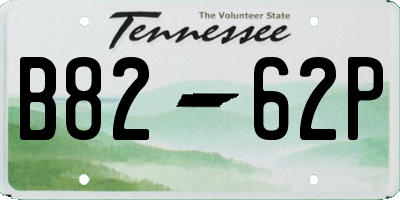 TN license plate B8262P