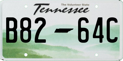 TN license plate B8264C