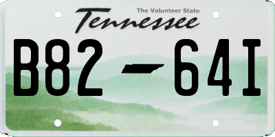 TN license plate B8264I